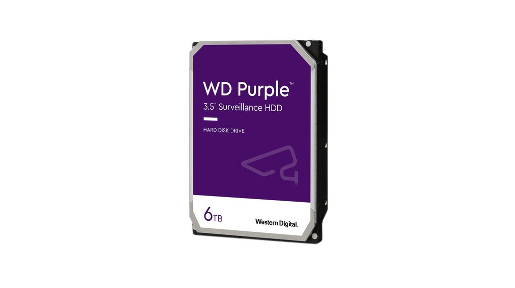 WD62PURZ | Western Digital HDD, WD Purple, 3.5, 6TB, SATA III